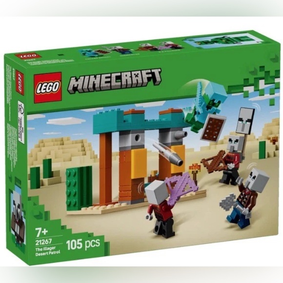 Lego Other - LEGO Minecraft Illager Desert Patrol Set - Green, Brown, and Orange
